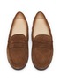 Figure View - Click To Enlarge - TOD’S - 'Benson City Gommino Penny' suede kids loafers