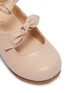 Detail View - Click To Enlarge - CHLOÉ - Ankle strap bow leather infant flats