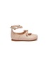 Main View - Click To Enlarge - CHLOÉ - Ankle strap bow leather infant flats
