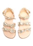 Figure View - Click To Enlarge - CHLOÉ - Bow ankle strap leather infant sandals