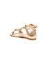 Detail View - Click To Enlarge - CHLOÉ - Bow ankle strap leather kids sandals
