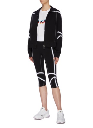 Figure View - Click To Enlarge - NO KA’OI - 'Fearless' contrast border performance jacket