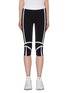 Main View - Click To Enlarge - NO KA’OI - 'Fearless' contrast stripe panel performance cropped leggings