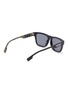 Figure View - Click To Enlarge - BURBERRY - Logo print contrast check temple acetate square sunglasses