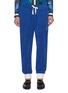 Main View - Click To Enlarge - CASABLANCA - Contrast cuff logo embroidered terry cotton track pants