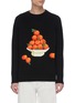 Main View - Click To Enlarge - CASABLANCA - 'Pyramid Orange' jacquard sweater