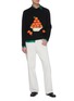 Figure View - Click To Enlarge - CASABLANCA - 'Pyramid Orange' jacquard sweater