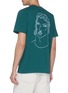 Back View - Click To Enlarge - CASABLANCA - 'Sid' portrait print T-shirt