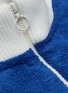  - CASABLANCA - Contrast hem logo embroidered terry cotton track jacket