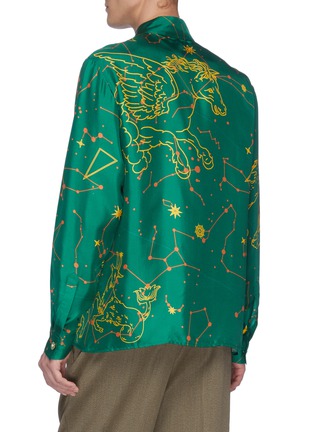 Back View - Click To Enlarge - CASABLANCA - 'Constellation' graphic print silk shirt