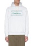 Main View - Click To Enlarge - CASABLANCA - 'Tennis Court' logo embroidered hoodie