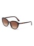 Main View - Click To Enlarge - PRADA - Tortoiseshell acetate cat eye sunglasses
