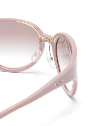 Detail View - Click To Enlarge - PRADA - Acetate oversized cat eye sunglasses