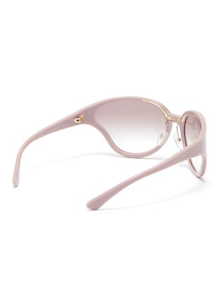 Figure View - Click To Enlarge - PRADA - Acetate oversized cat eye sunglasses