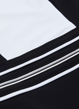  - NO KA’OI - 'Intrigue' colourblock stripe yoke long sleeve performance top