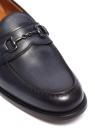 Detail View - Click To Enlarge - ANTONIO MAURIZI - Horsebit leather loafers