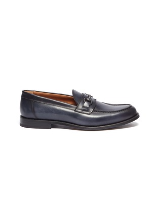 Main View - Click To Enlarge - ANTONIO MAURIZI - Horsebit leather loafers