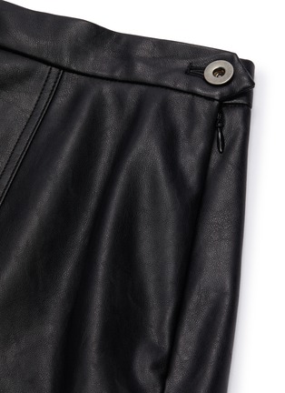 Detail View - Click To Enlarge - KIMHĒKIM - Vegan leather mini skirt