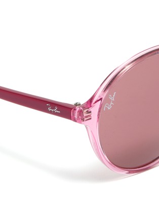 Detail View - Click To Enlarge - RAY-BAN - 'RB4304' acetate front nylon oversized round sunglasses