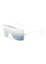 Main View - Click To Enlarge - RAY-BAN - 'Wings II' metal one-piece aviator sunglasses