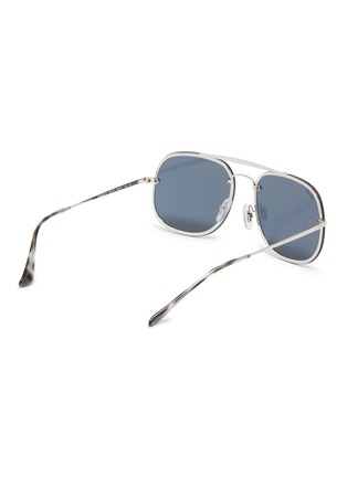 Figure View - Click To Enlarge - RAY-BAN - 'Blaze General' metal aviator sunglasses