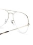 Detail View - Click To Enlarge - RAY-BAN - 'Aviator Gaze' metal optical glasses