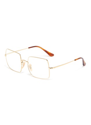 Main View - Click To Enlarge - RAY-BAN - 'Square' metal oversized optical glasses