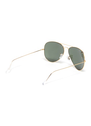 Figure View - Click To Enlarge - RAY-BAN - 'Aviator Gradient' mirror metal round sunglasses