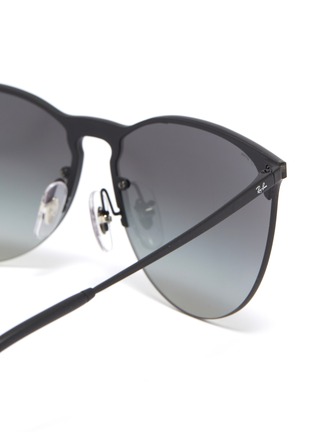 Detail View - Click To Enlarge - RAY-BAN - 'RB3652' rimless metal angular frame sunglasses