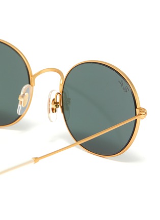 Detail View - Click To Enlarge - RAY-BAN - 'Beat' metal oval sunglasses