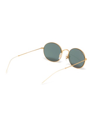 Figure View - Click To Enlarge - RAY-BAN - 'Beat' metal oval sunglasses