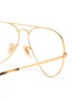 Detail View - Click To Enlarge - RAY-BAN - 'Aviator Optics' metal optical glasses