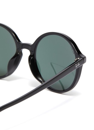 Detail View - Click To Enlarge - RAY-BAN - 'RB4304' acetate front nylon oversized round sunglasses