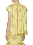 Back View - Click To Enlarge - MING MA - Cape back floral brocade peplum top