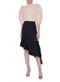 Figure View - Click To Enlarge - MING MA - Bow tie back gathered puff sleeve top