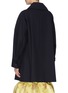 Back View - Click To Enlarge - MING MA - String tie pleated sleeve wool coat