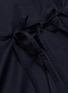 Detail View - Click To Enlarge - MING MA - Bow tie slit hem asymmetric drape skirt