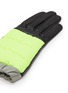 Detail View - Click To Enlarge - ARISTIDE - Colourblock puffer panel leather gloves
