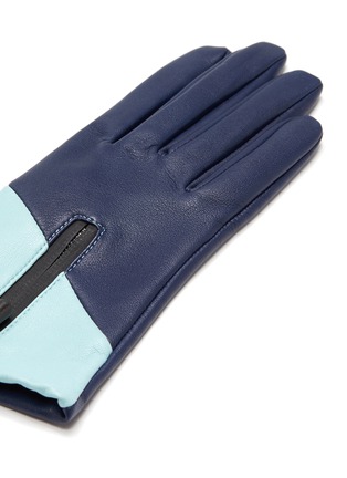 Detail View - Click To Enlarge - ARISTIDE - Colourblock leather gloves