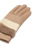 Detail View - Click To Enlarge - ARISTIDE - Fur panel leather gloves