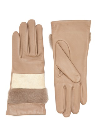 Main View - Click To Enlarge - ARISTIDE - Fur panel leather gloves