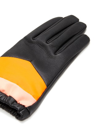 Detail View - Click To Enlarge - ARISTIDE - Colourblock leather gloves