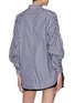 Back View - Click To Enlarge - 3.1 PHILLIP LIM - Gathered puff sleeve stripe shirt