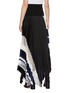 Back View - Click To Enlarge - 3.1 PHILLIP LIM - Contrast waist panel pleated asymmetric skirt