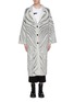 Main View - Click To Enlarge - 3.1 PHILLIP LIM - Zebra fringe cutout melton long coat