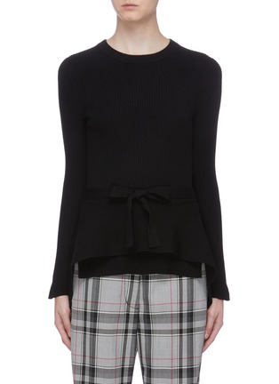 Main View - Click To Enlarge - 3.1 PHILLIP LIM - Belted layered front rib knit top