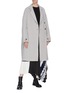 Figure View - Click To Enlarge - 3.1 PHILLIP LIM - Oversized coat with decorative seams