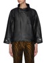 Main View - Click To Enlarge - 3.1 PHILLIP LIM - Asymmetric panelled boxy leather blouse