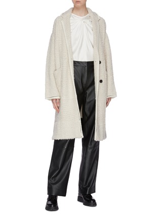 Figure View - Click To Enlarge - 3.1 PHILLIP LIM - Patch pocket oversized bouclé coat