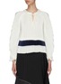 Main View - Click To Enlarge - 3.1 PHILLIP LIM - Tie keyhole front pleated blouse